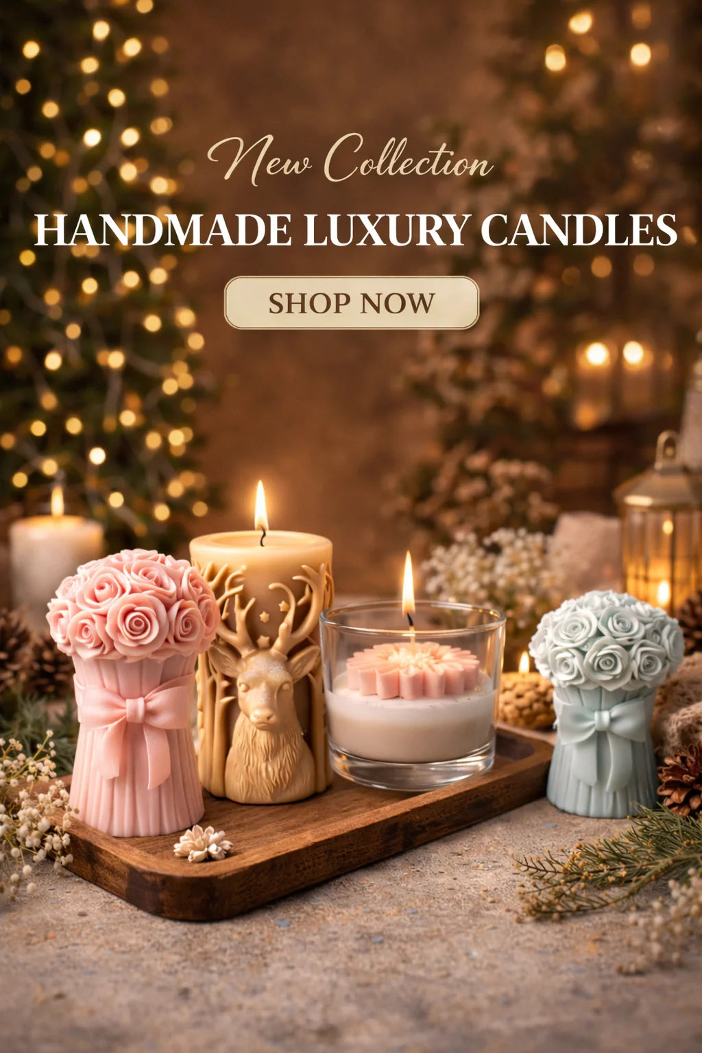 Artisan Sculpted Candle Collection