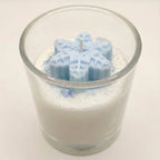 Snowflake Frost Scented Glass Candle | Perfume Candles for Home Decor | Candles for Home Decoration Fragrance