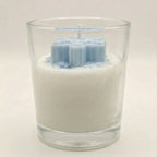 Snowflake Frost Scented Glass Candle | Perfume Candles for Home Decor | Candles for Home Decoration Fragrance