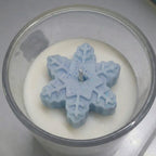 Snowflake Frost Scented Glass Candle | Perfume Candles for Home Decor | Candles for Home Decoration Fragrance