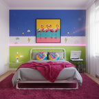 Vibrant Flamingo Pop Art Framed Print | Modern Minimalist Pink Birds Wall Art for Coastal