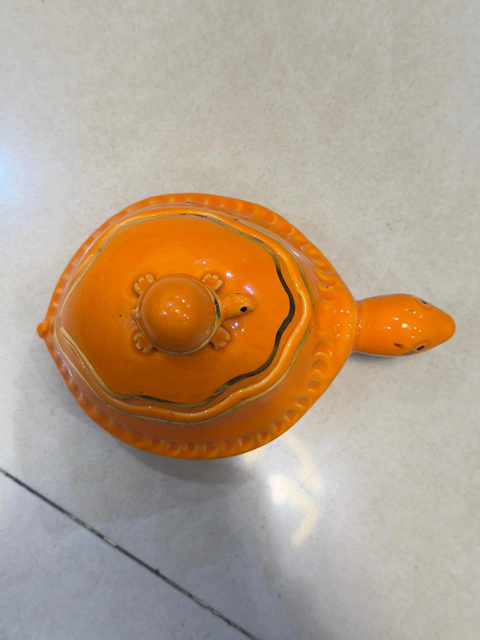 Prosperity Turtle – Hand-Painted Clay Jewelry Box