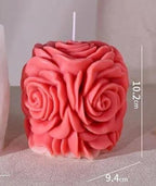 Rose Candle I 3D Flower Basket Cylindrical Candles I Special for Valentine's Day I for Handmade Ornament Chocolate, Cake Décor