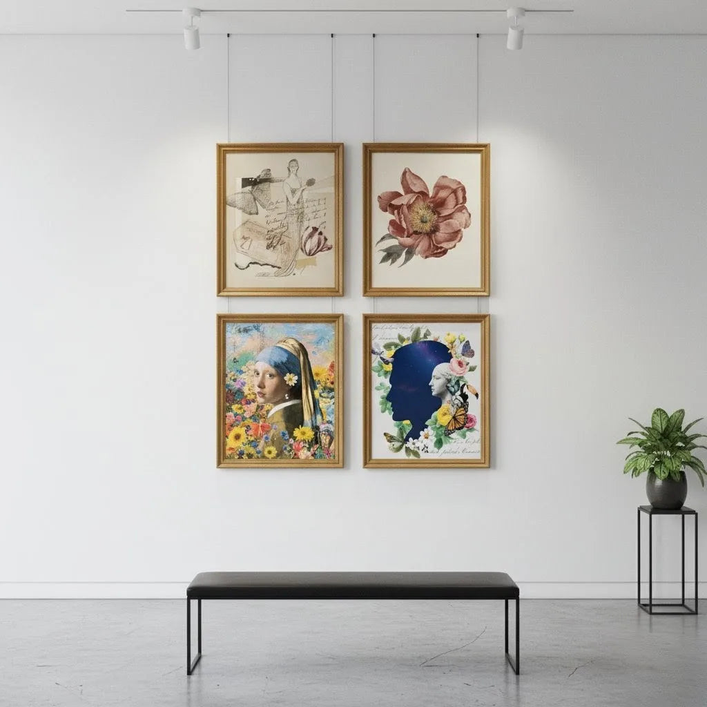 Abstract Floral, Vintage & Surreal Prints for Dining Room/Gallery Wall