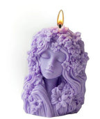 Woman Face Flower Candle for Home Decoration, Aromatherapy Candle Gifts Baskets for Valentine’s Day Anniversary Christmas, and Thanksgiving