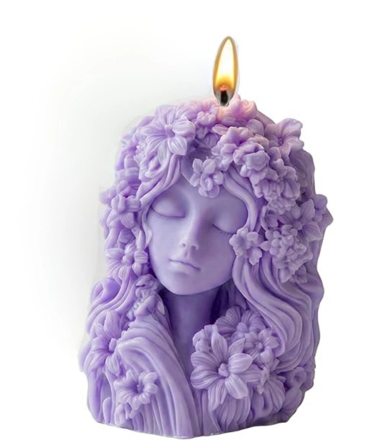 Woman Face Flower Candle for Home Decoration, Aromatherapy Candle Gifts Baskets for Valentine’s Day Anniversary Christmas, and Thanksgiving