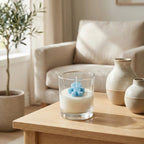 Gingerbread Frost Designer Glass Candle – Premium Soy Wax Scented Candle for Christmas Décor & Gifting