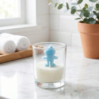 Gingerbread Frost Designer Glass Candle – Premium Soy Wax Scented Candle for Christmas Décor & Gifting